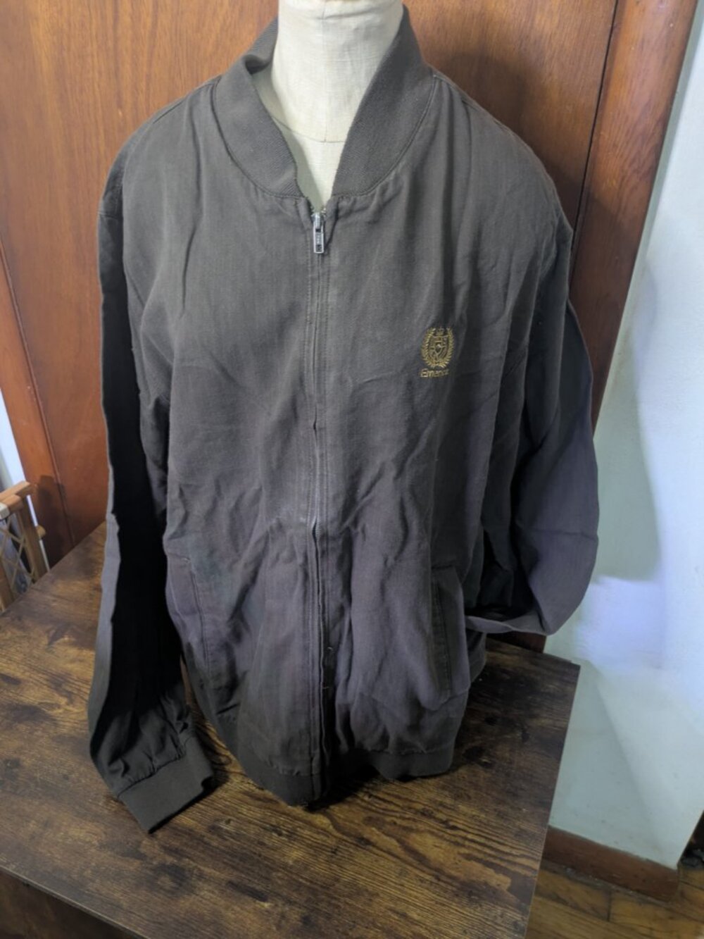 Emerica This Is Skateboarding Brown Bomber Jacket Men’s XL Y2K Skate - Picture 8 of 9
